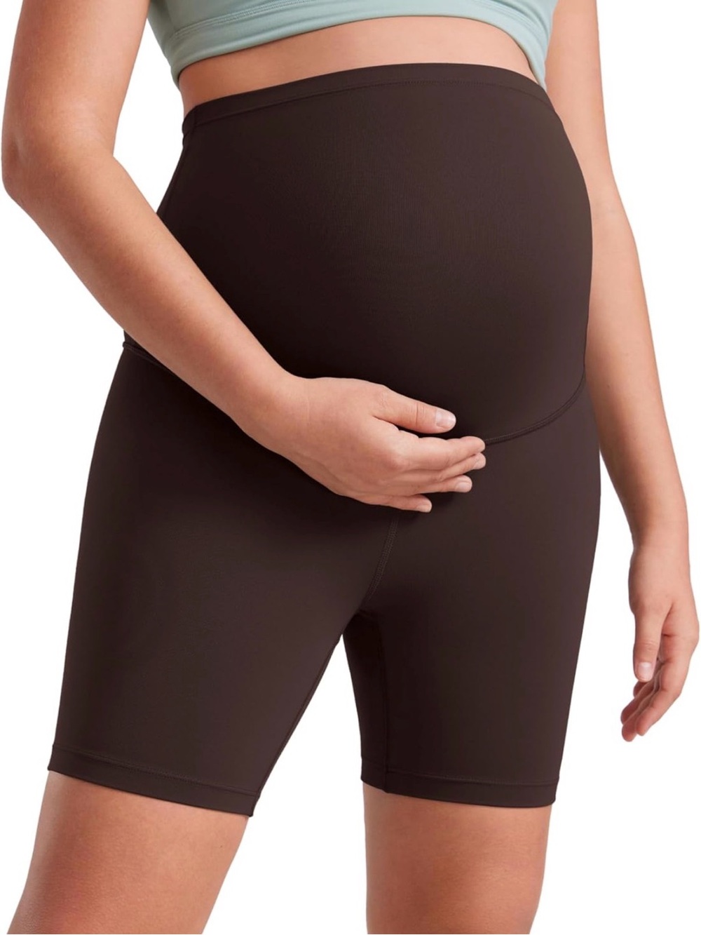 CRZ YOGA Maternity Biker Shorts 6" - medium